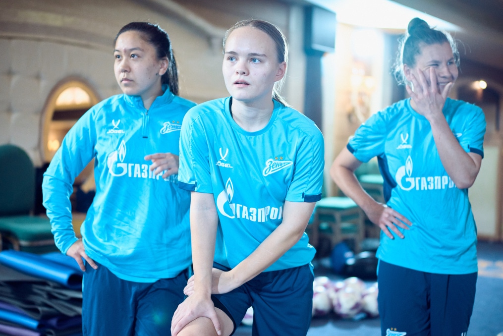 Зимний сбор женской команды «Зенит» в Турции: 13 февраля, утренняя тренировка