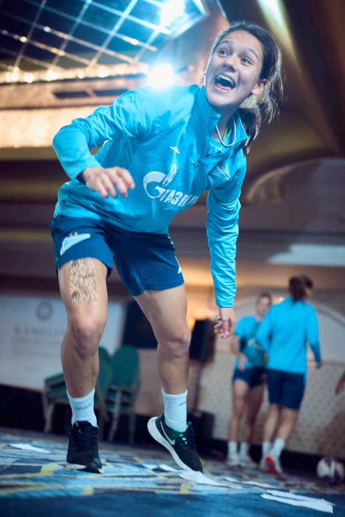 Зимний сбор женской команды «Зенит» в Турции: 13 февраля, утренняя тренировка