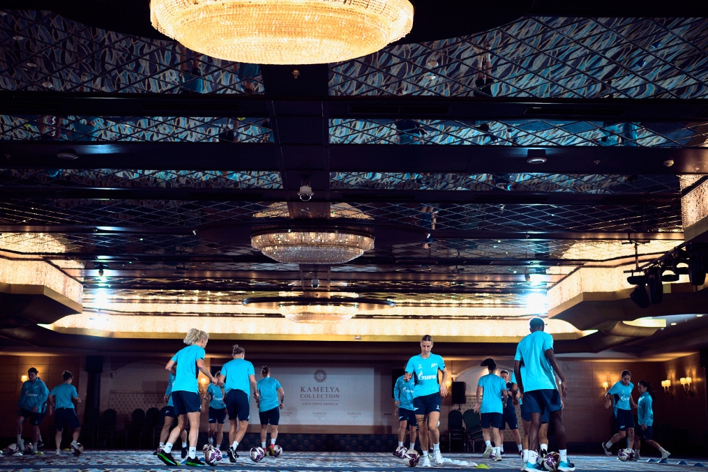 Зимний сбор женской команды «Зенит» в Турции: 13 февраля, утренняя тренировка