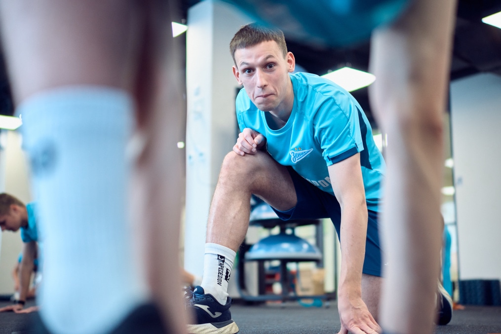 Тренировка «Зенита»-2 перед матчем с ФК «Кубань»