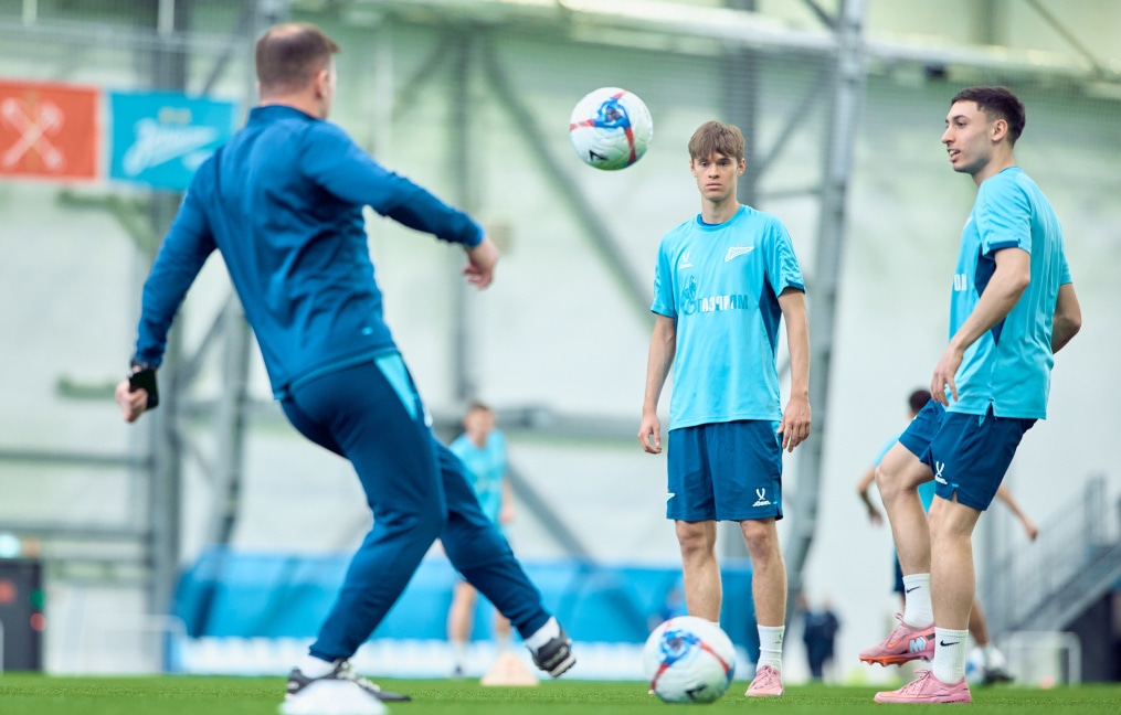 Тренировка «Зенита»-2 перед матчем с ФК «Кубань»