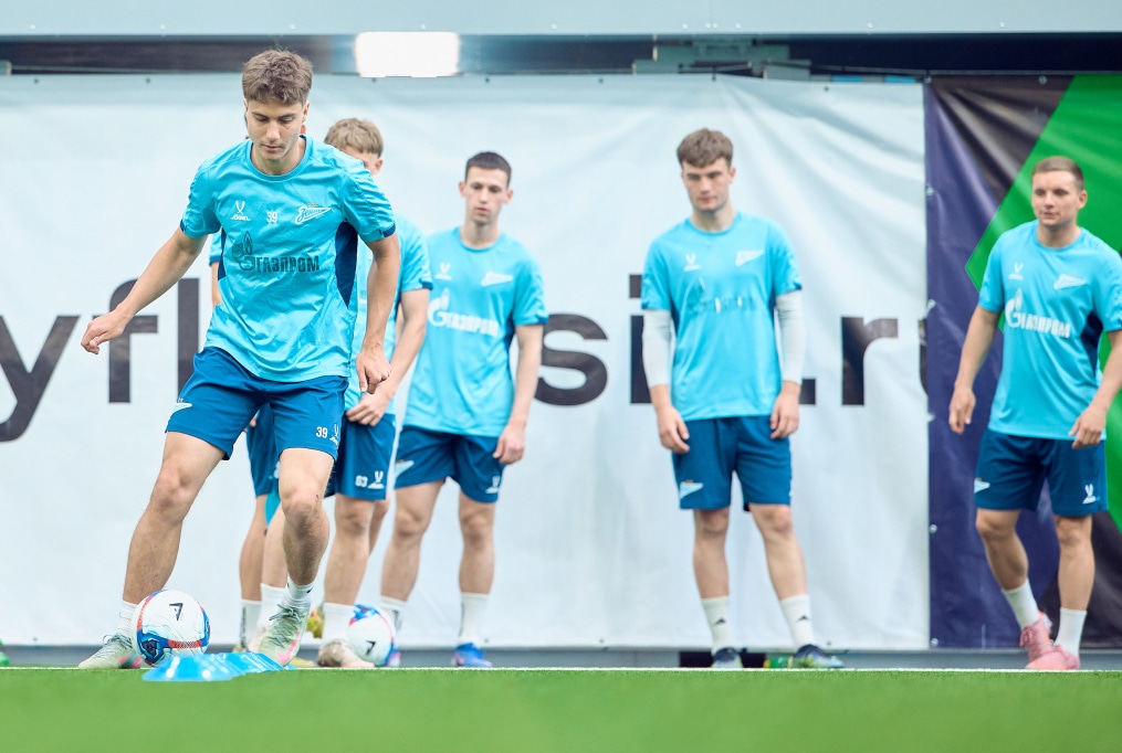 Тренировка «Зенита»-2 перед матчем с ФК «Кубань»