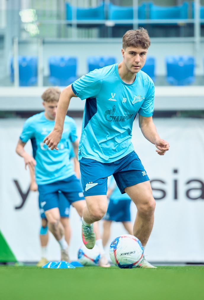 Тренировка «Зенита»-2 перед матчем с ФК «Кубань»