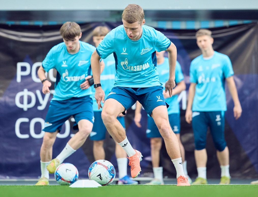Тренировка «Зенита»-2 перед матчем с ФК «Кубань»