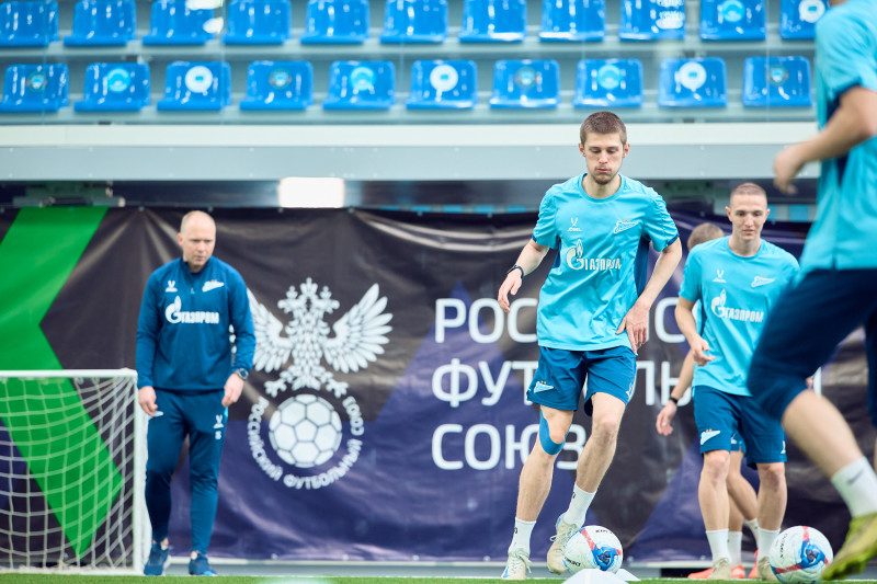 Тренировка «Зенита»-2 перед матчем с ФК «Кубань»