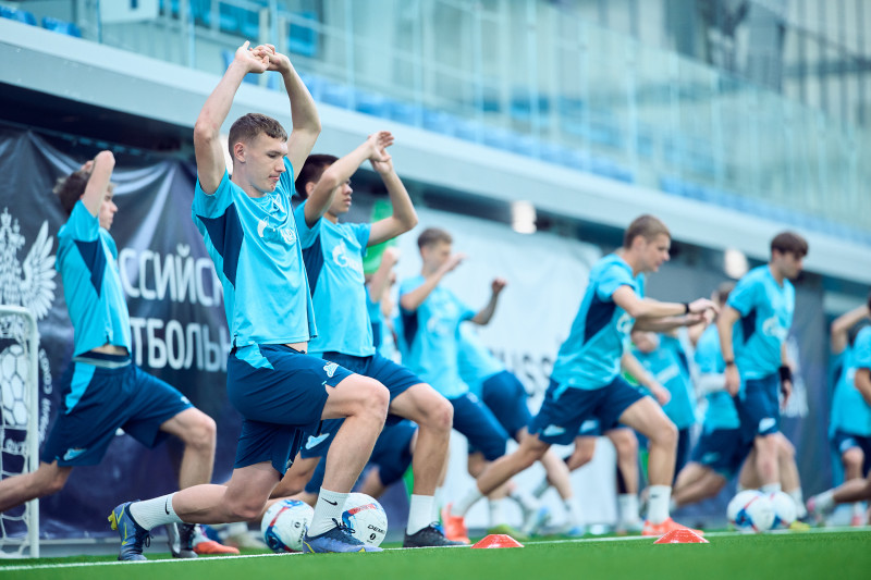 Тренировка «Зенита»-2 перед матчем с ФК «Кубань»