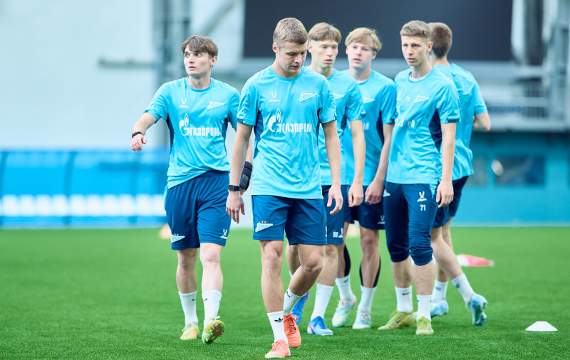 Тренировка «Зенита»-2 перед матчем с ФК «Кубань»