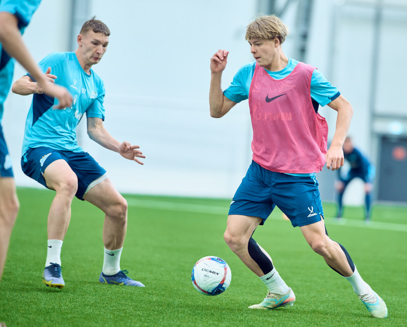 Тренировка «Зенита»-2 перед матчем с ФК «Кубань»