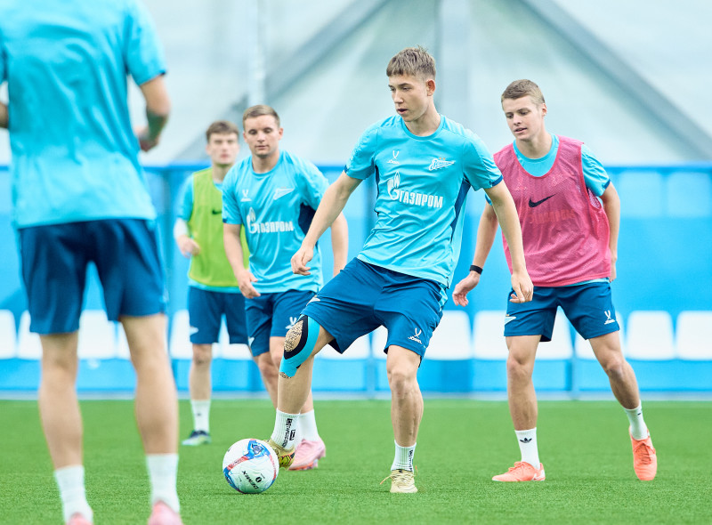 Тренировка «Зенита»-2 перед матчем с ФК «Кубань»