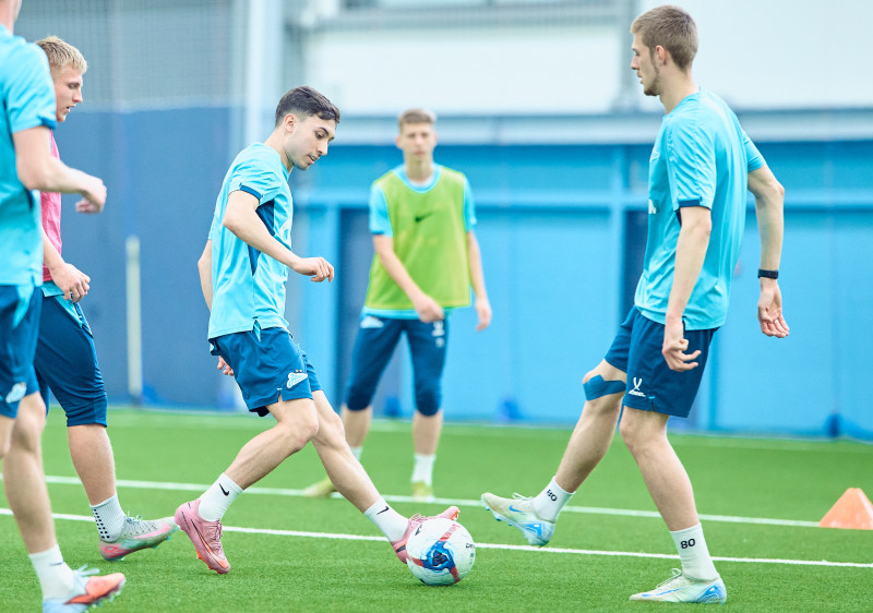 Тренировка «Зенита»-2 перед матчем с ФК «Кубань»