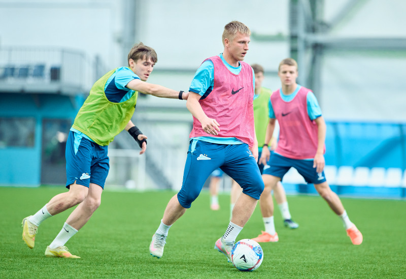 Тренировка «Зенита»-2 перед матчем с ФК «Кубань»