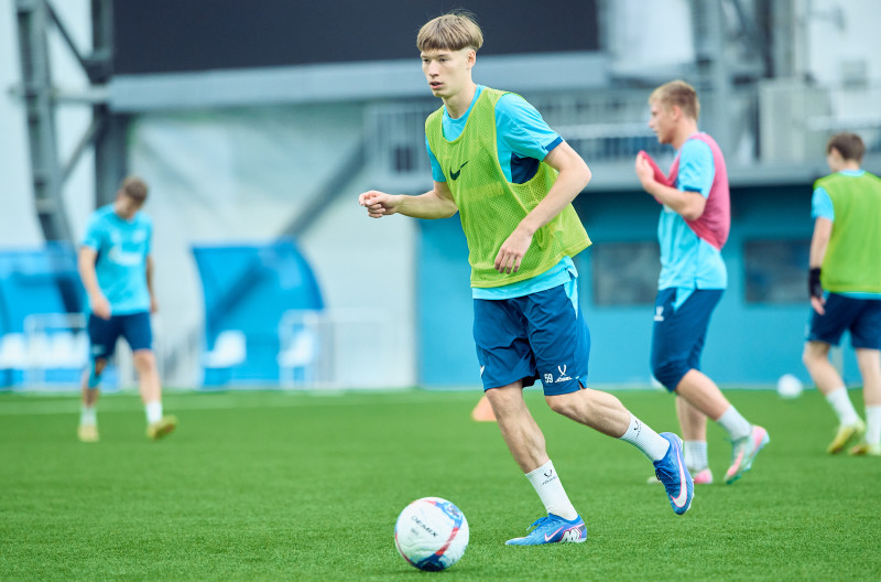 Тренировка «Зенита»-2 перед матчем с ФК «Кубань»