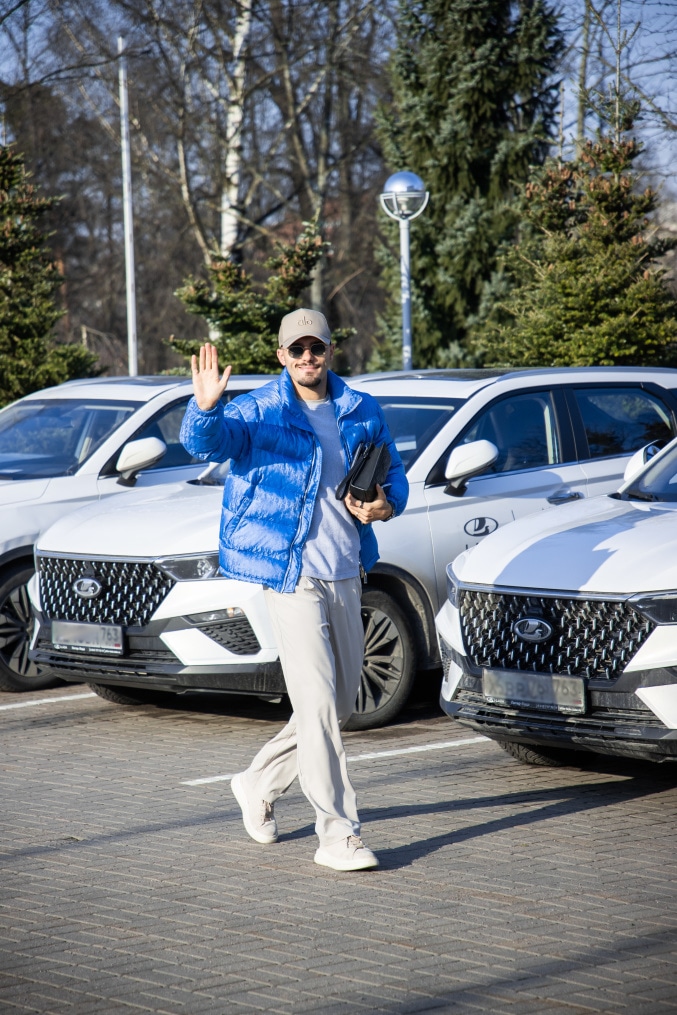 «Зенит. Стиль»: приезд игроков на тренировку перед матчем со «Спартаком»