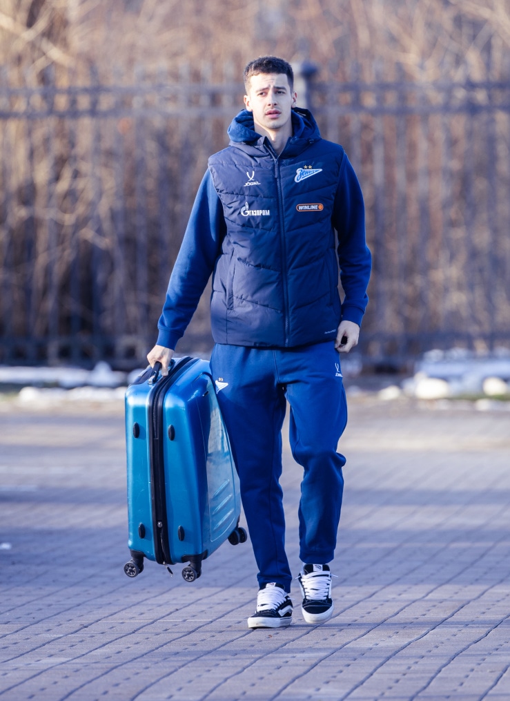 «Зенит. Стиль»: приезд игроков на тренировку перед матчем со «Спартаком»