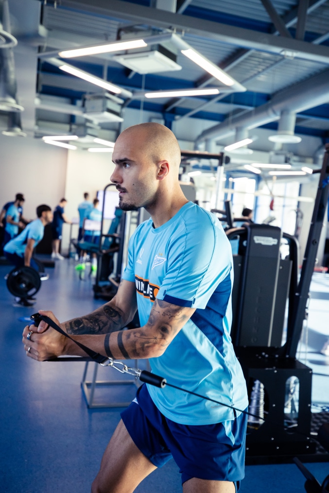 Тренировка основного состава «Зенита» перед матчем со «Спартаком»