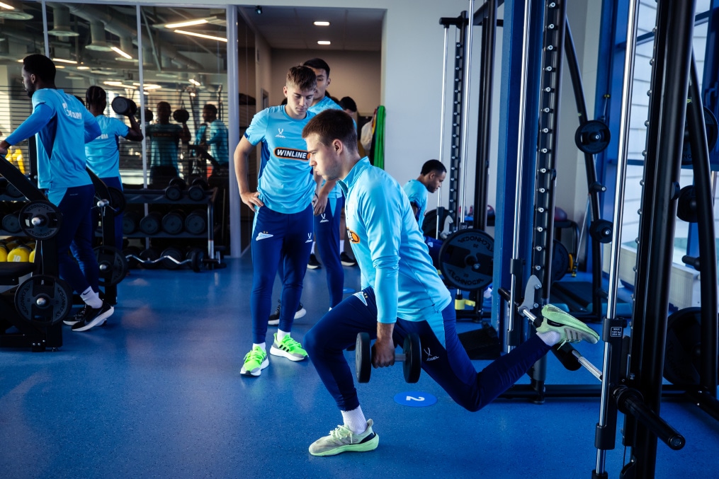 Тренировка основного состава «Зенита» перед матчем со «Спартаком»