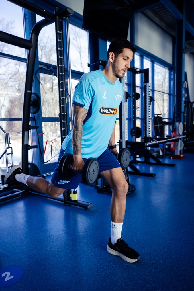 Тренировка основного состава «Зенита» перед матчем со «Спартаком»