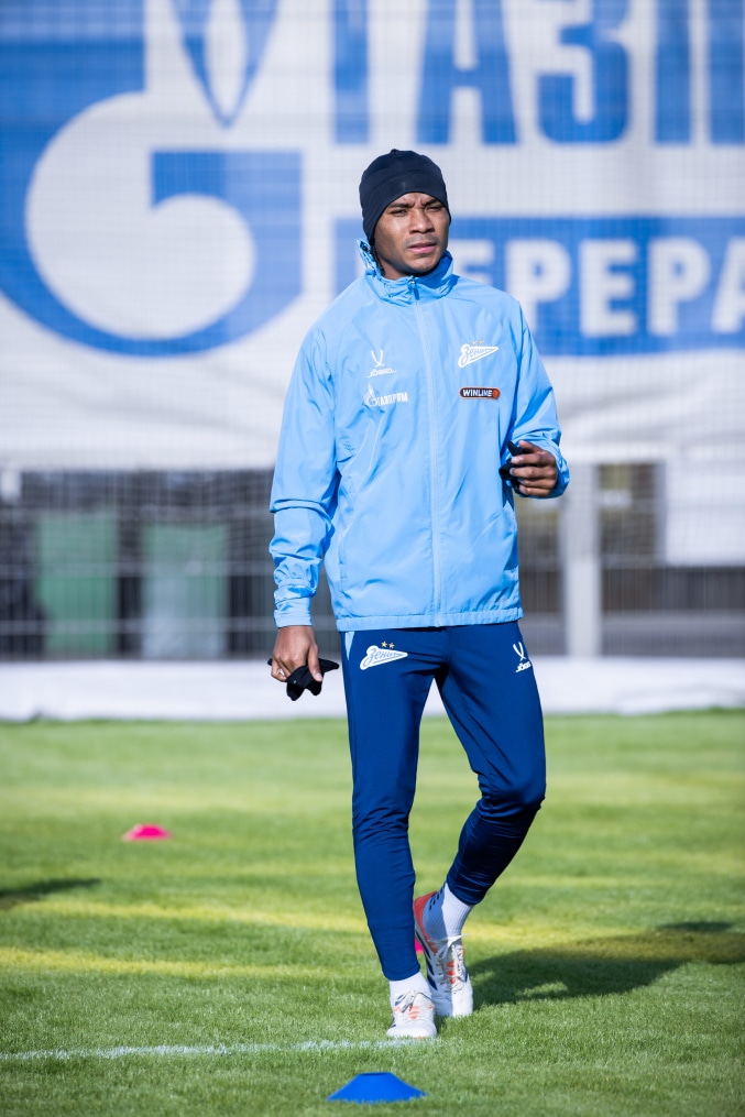 Тренировка основного состава «Зенита» перед матчем со «Спартаком»