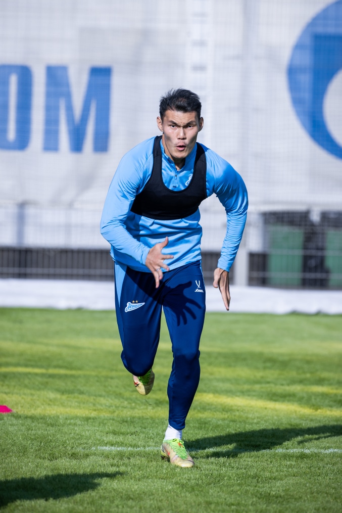 Тренировка основного состава «Зенита» перед матчем со «Спартаком»