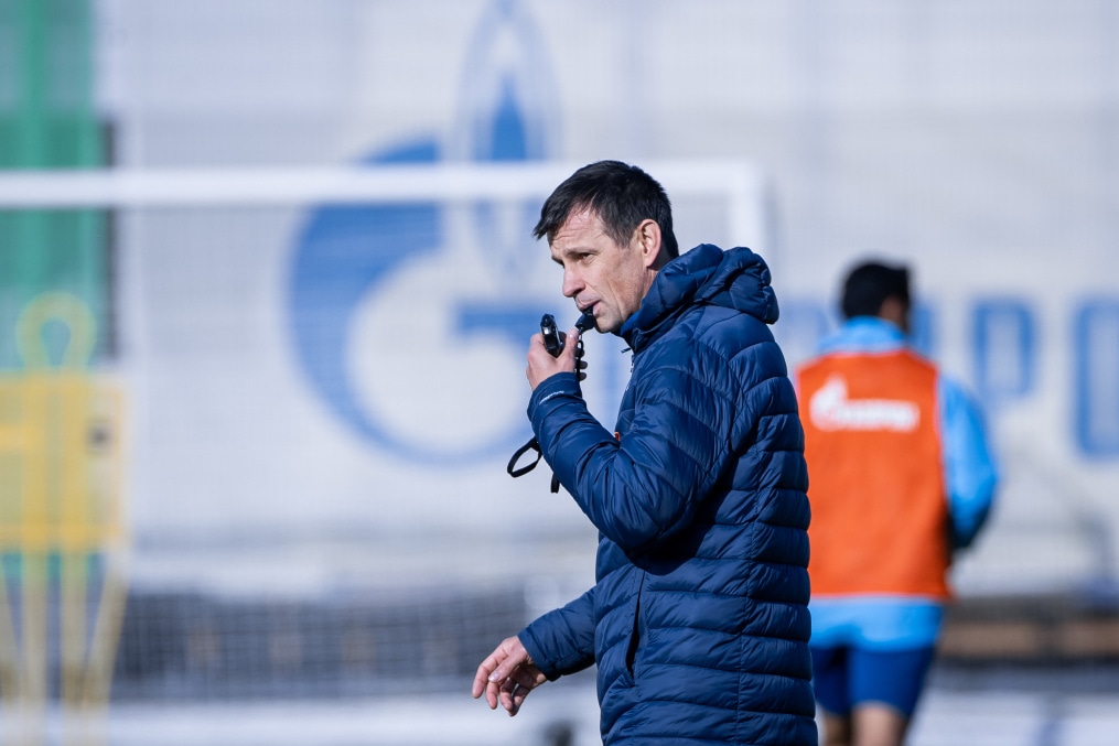 Тренировка основного состава «Зенита» перед матчем со «Спартаком»