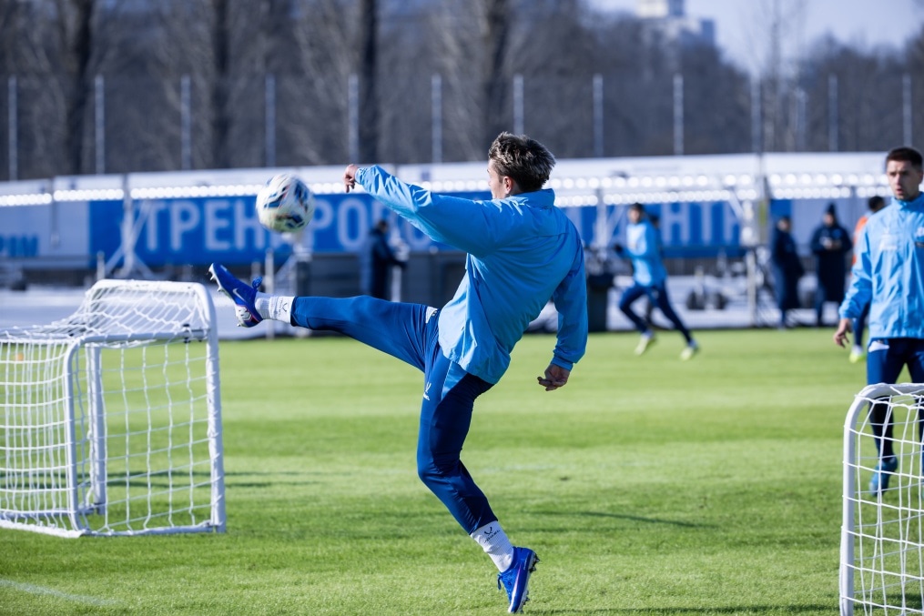 Тренировка основного состава «Зенита» перед матчем со «Спартаком»
