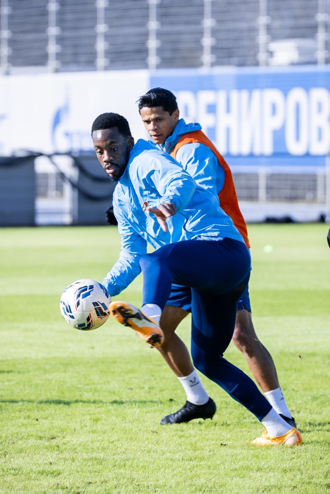 Тренировка основного состава «Зенита» перед матчем со «Спартаком»