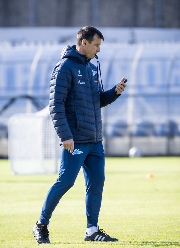 Тренировка основного состава «Зенита» перед матчем со «Спартаком»