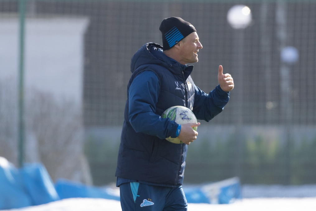 Тренировка «Зенита»-м перед матчем с ФК «Родина»-м