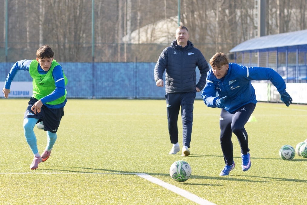 Тренировка «Зенита»-м перед матчем с ФК «Родина»-м