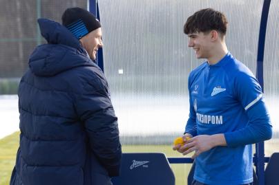 Тренировка «Зенита»-м перед матчем с ФК «Родина»-м