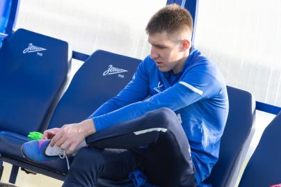 Тренировка «Зенита»-м перед матчем с ФК «Родина»-м