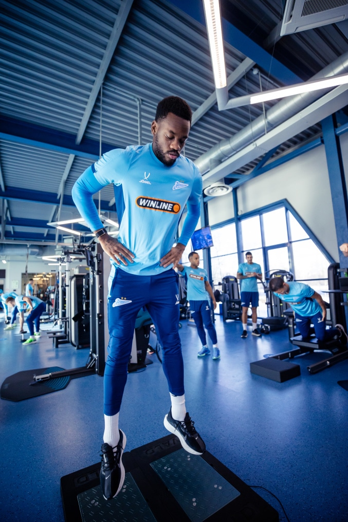 Тренировка основного состава «Зенита» перед матчем со «Спартаком»