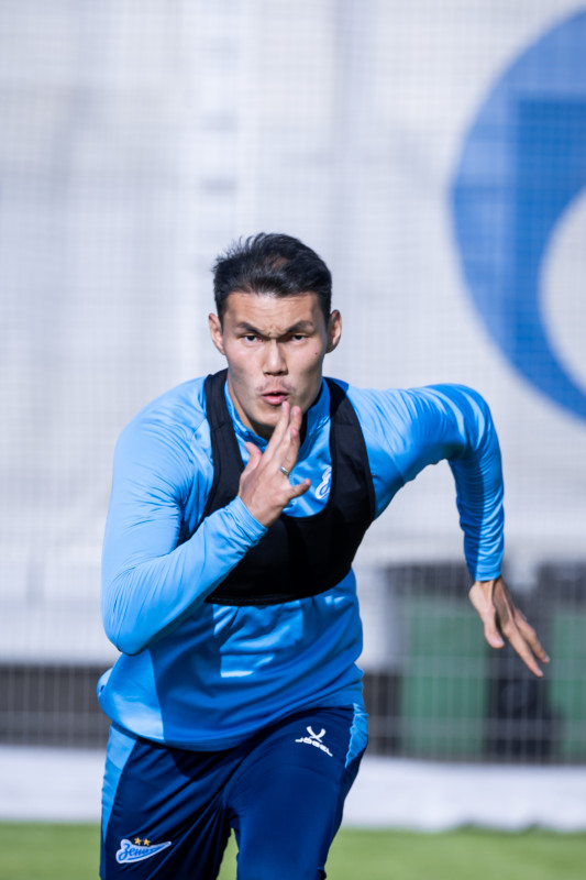 Тренировка основного состава «Зенита» перед матчем со «Спартаком»