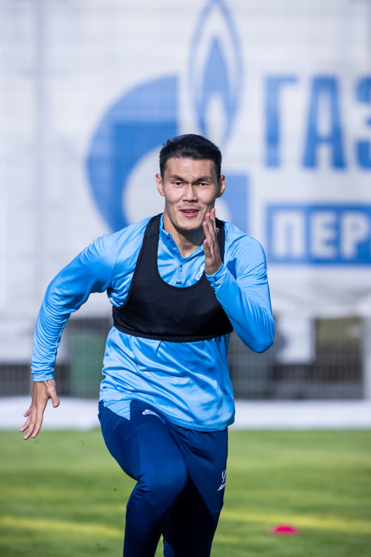 Тренировка основного состава «Зенита» перед матчем со «Спартаком»
