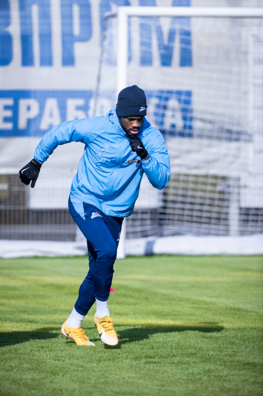 Тренировка основного состава «Зенита» перед матчем со «Спартаком»