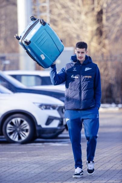«Зенит. Стиль»: приезд игроков на тренировку перед матчем со «Спартаком»