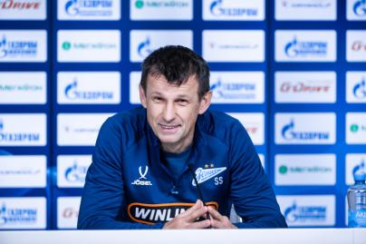 Тренировка основного состава «Зенита» перед матчем со «Спартаком»