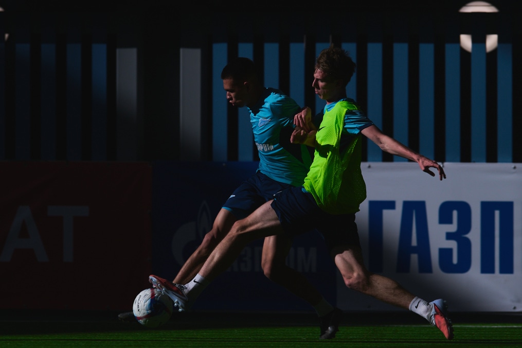 Тренировка «Зенита»-2 перед матчем с «Аланией»
