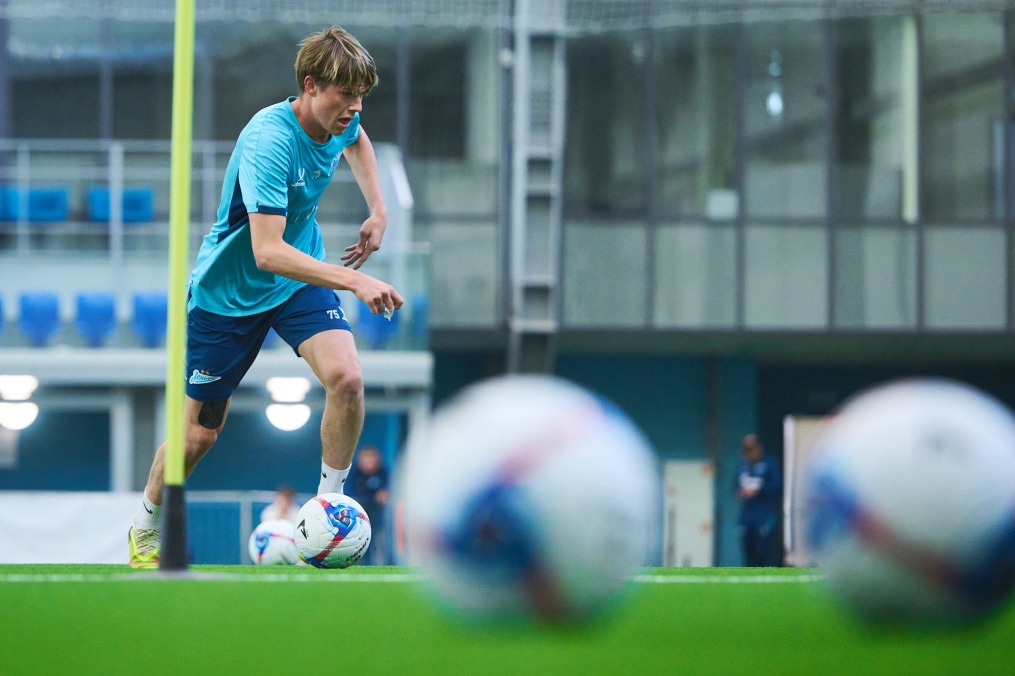 Тренировка «Зенита»-2 перед матчем с «Аланией»