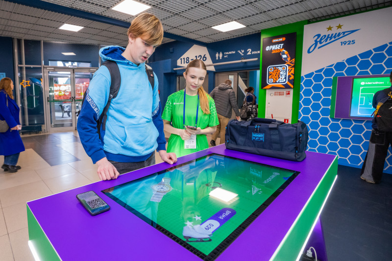 Промозона «МегаФона» перед матчем «Зенит» — «Спартак»