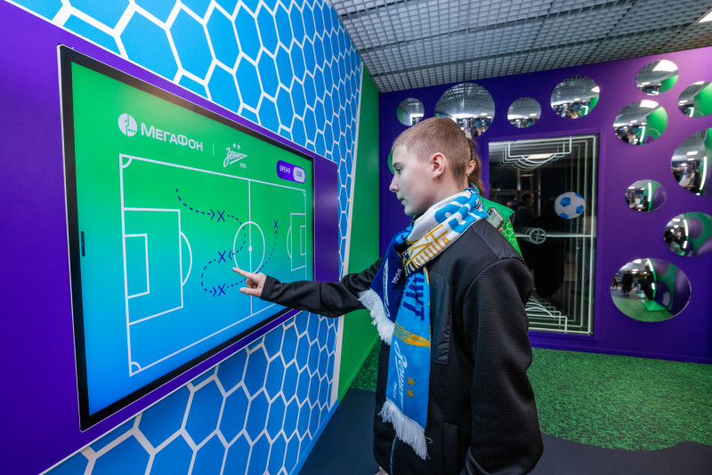 Промозона «МегаФона» перед матчем «Зенит» — «Спартак»