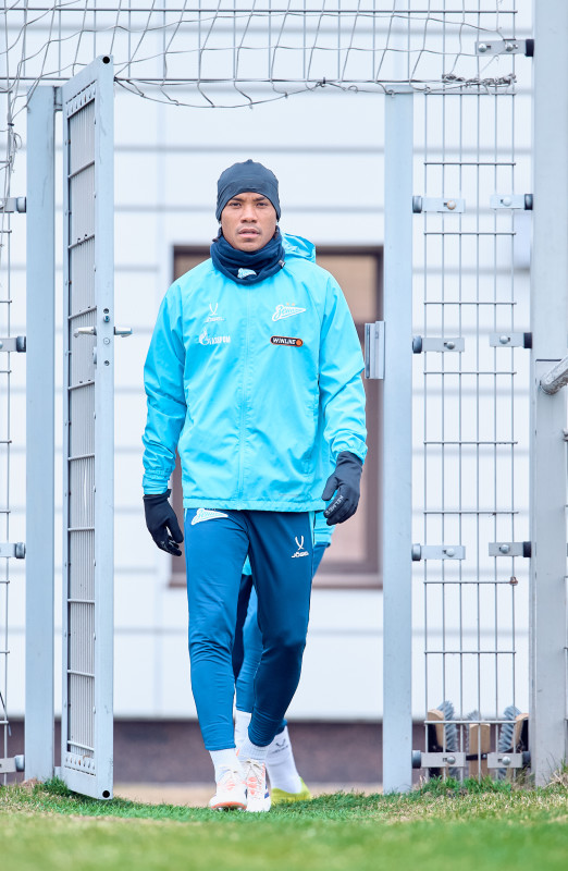 Тренировка «Зенита» в «Газпром»-тренировочном центре