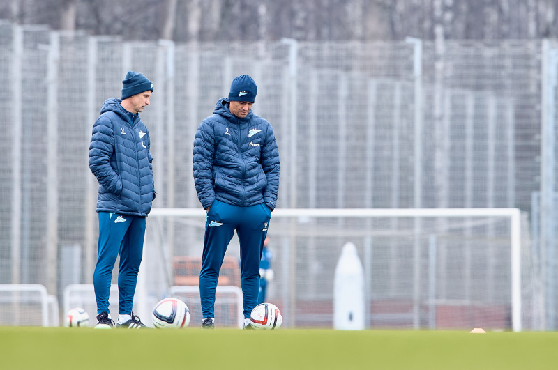 Тренировка «Зенита» в «Газпром»-тренировочном центре