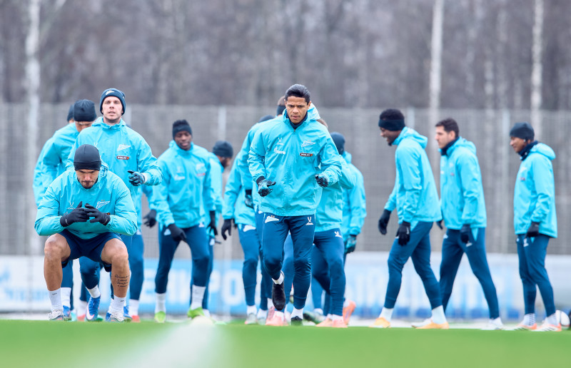 Тренировка «Зенита» в «Газпром»-тренировочном центре