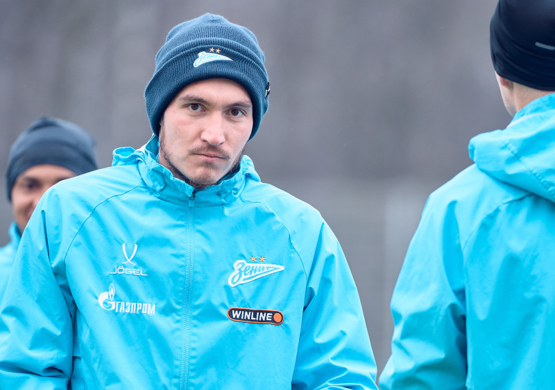 Тренировка «Зенита» в «Газпром»-тренировочном центре