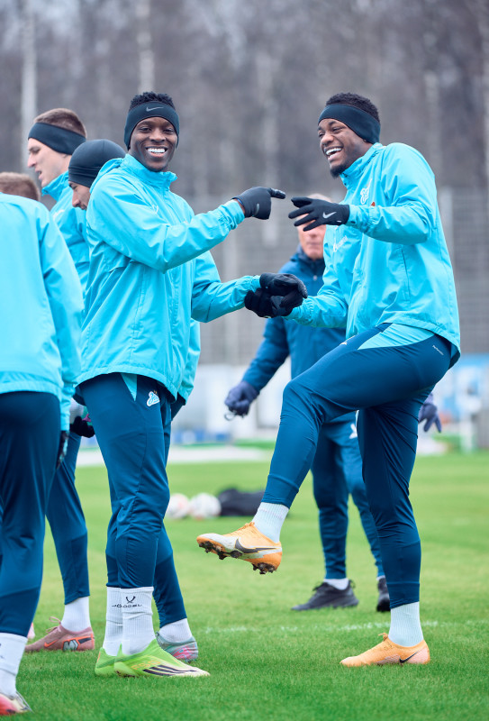 Тренировка «Зенита» в «Газпром»-тренировочном центре