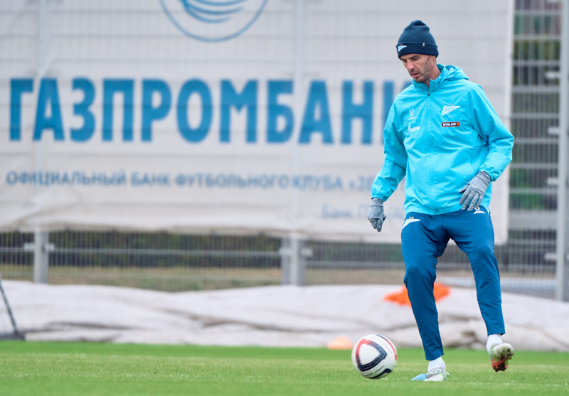 Тренировка «Зенита» в «Газпром»-тренировочном центре