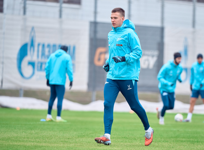 Тренировка «Зенита» в «Газпром»-тренировочном центре