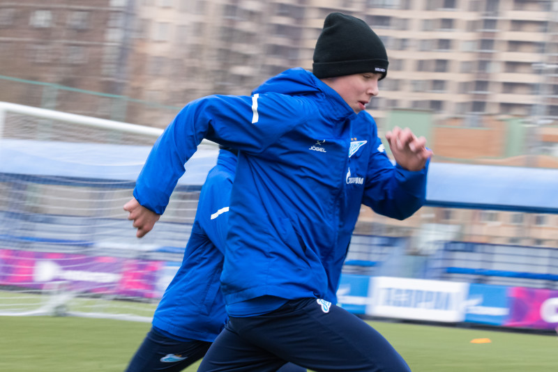 Тренировка «Зенита»-2012 после сборов в Катаре