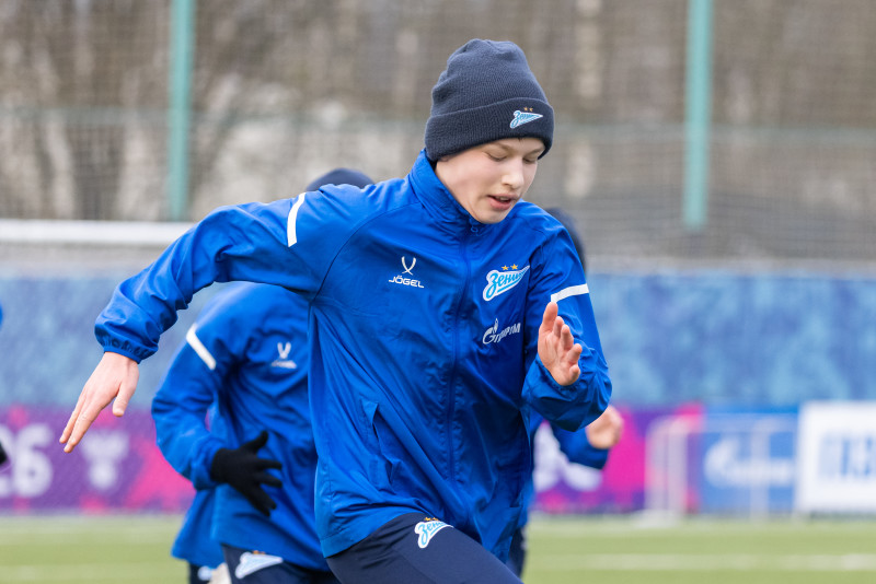 Тренировка «Зенита»-2012 после сборов в Катаре